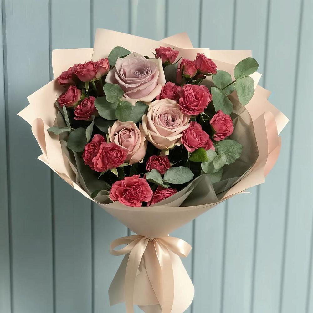 Букет цветов из: Гвоздики и Розы в Афанасово