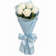 Букет 5 Белых роз Проуд #REPLACE_PRED# Афанасово