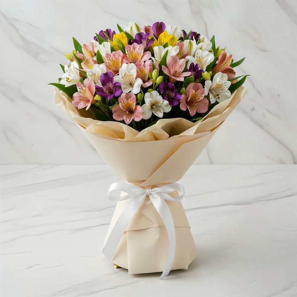 Букет цветов из: Альстромерии в Афанасово