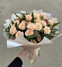 Букет Кремовые розы Латте в Афанасово
