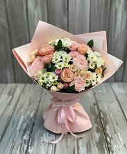Букет цветов из:  Гвоздики, Розы и Хризантемы в Афанасово