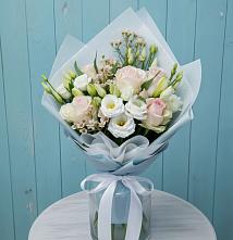 Букет цветов из:  Розы и Лизиантусы в Афанасово