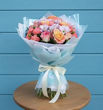 Букет цветов из:  Хризантемы и Розы #REPLACE_PRED# Афанасово