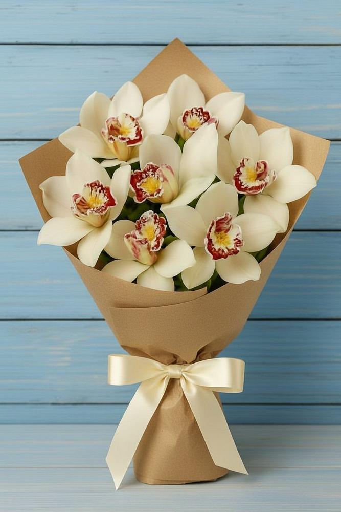 Букет цветов из: Орхидеи и Розы в Афанасово