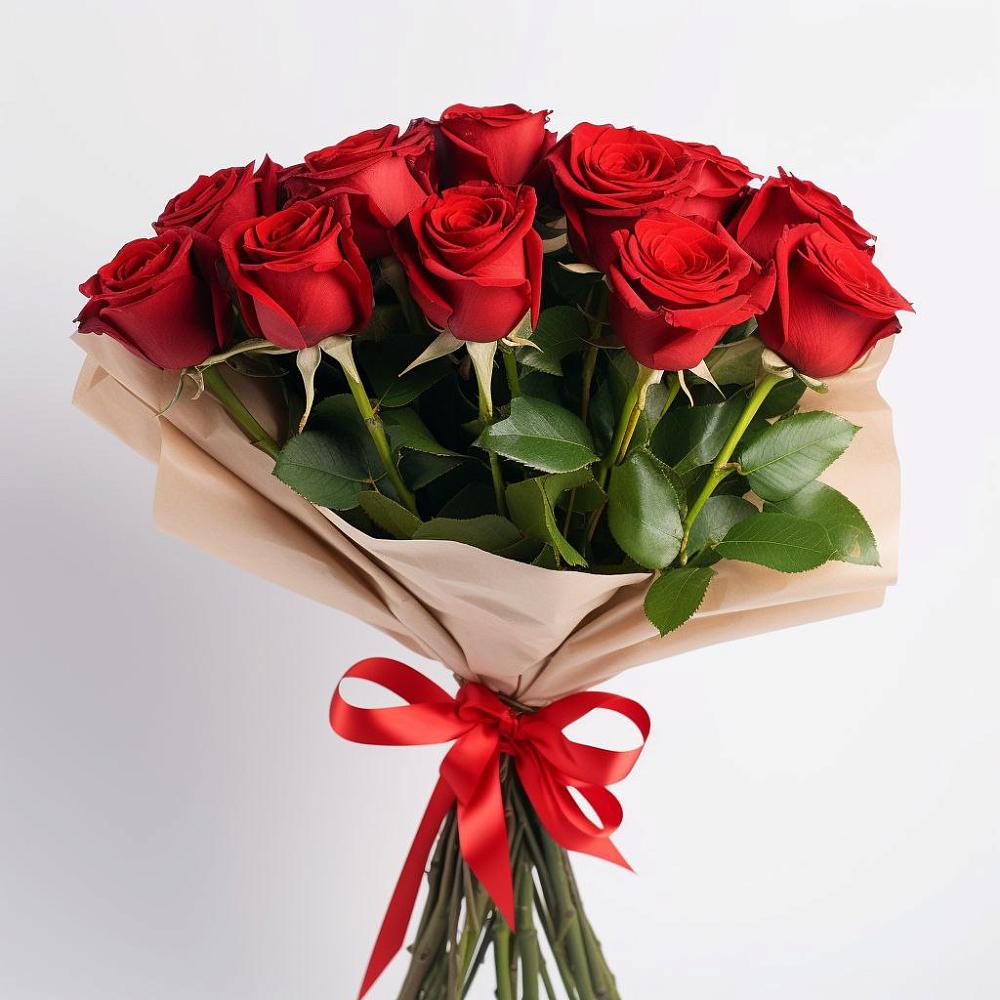Букет 11 Красных роз Эдлесс Лав в Афанасово