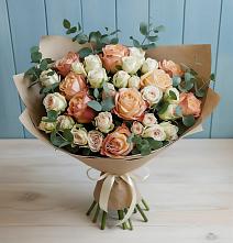 Букет цветов из:  Альстромерии и Розы в Афанасово
