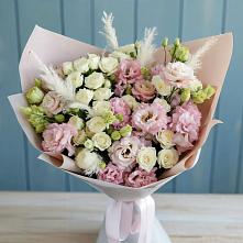 Букет цветов из:  Альстромерии и Розы в Афанасово